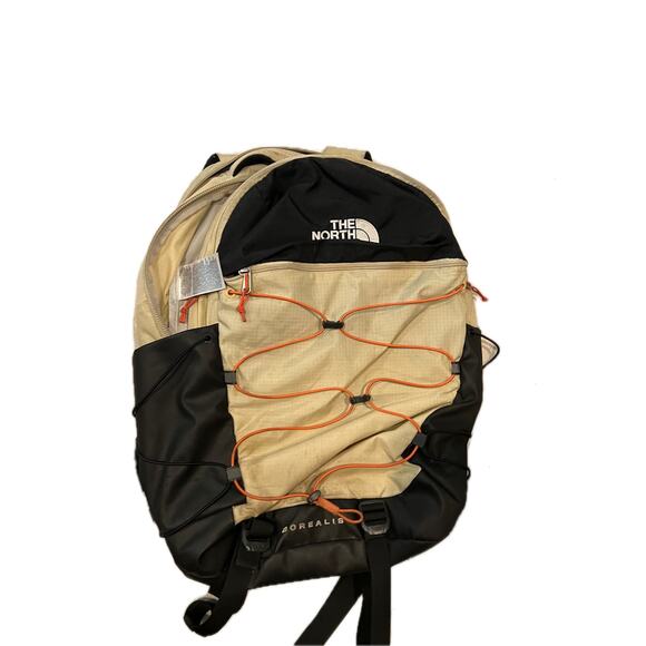The North Face Borealis Creme Black Backpack - Picture 1 of 5